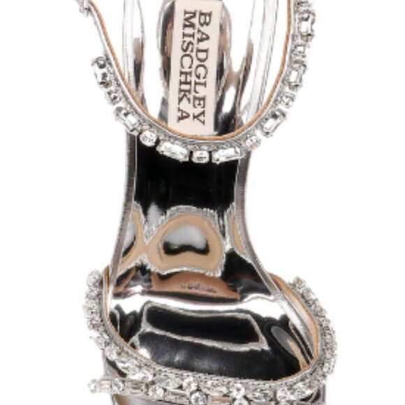 NEW Badgley Mischka Women's Ziana Curvy Stiletto with Gemstone Straps, Size 8 - Picture 11 of 11